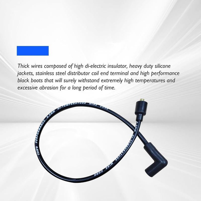 OXCANO 238057S Spark Plug Wire Compatible with Kohler K91 4 HP, K141 6 HP, K161 7 HP, K181 8 HP, K241 10 HP, K301 12 HP, K321 14 HP, K341 16 HP, K361 18 HP, K532 20 HP, K582 23 HP, K662 24 HP - Image 3